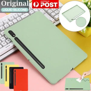 For Samsung Galaxy Tab S9 S9+ Ultra S9 FE+ Case Shockproof Liquid Silicone Cover - Picture 1 of 64