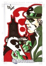 DC Legacy Rittenhouse 2007 The Riddler Sketch SketchaFEX Card by Tyler Richlen