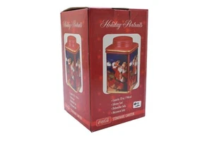 Coca Cola Santa Claus Cookie Jar Sakura Holiday Portraits Canister Red #1 NIB - Picture 1 of 1