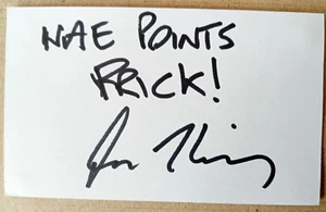 ORIGINAL STILL GAME AUTOGRAPH WITH QUOTE Frank Gilhooley - Bild 1 von 1