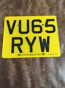 UK MOTORCYCLE License Plate. 🇬🇧 🏍️ HARLEY DAVIDSON Great Britain England - Picture 1 of 5