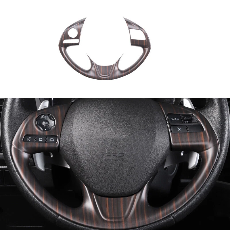 ABS WOOD Pattern Steering Wheel Cover Trim For Mitsubishi Outlander 2017-2021 - Image 1 of 3