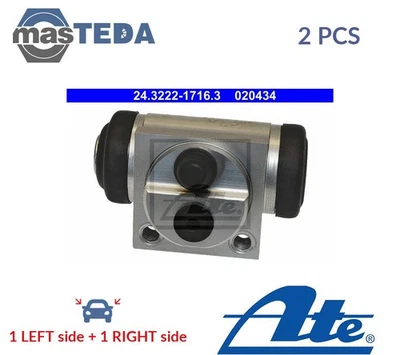 243222-17163 DRUM WHEEL BRAKE CYLINDER PAIR REAR ATE 2PCS NEW OE REPLACEMENT - Image 1 of 4