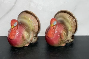 Vintage Japan Otagiri Truthahn Salz und Pfefferstreuer Thanksgiving Herbst 2er Set - Bild 1 von 8