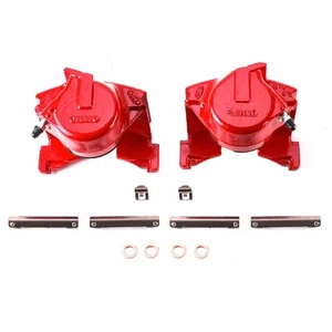Power Stop Brake Calipers For Ford E-150 Econoline 1986-1993 Front Red - Pair - Picture 1 of 6