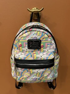 Loungefly Dr. Seuss' "Oh, the Places You'll Go" Mini Backpack, Rainbow Truffula - Picture 1 of 23