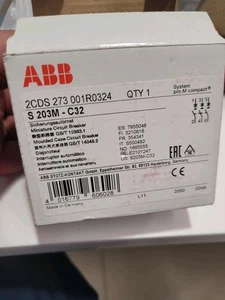 ASEA BROWN BOVERI S203M-C32 / S203MC32 geöffnet nie benutzt - Bild 1 von 3