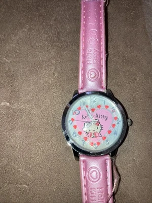 Hello Kitty Watch Needs Battery  Pink Band Pink and Silver Face - Image 1 of 4