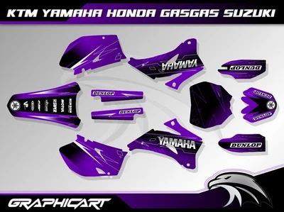 Yamaha YZF250-450 2006 2007 2008 2009 yzf450 yz250f yz450f графический набор наклейки - Изображение 1 из 4
