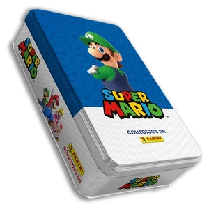 Super Mario It'S-A Me Mario! Sticker Collection Collector Tin - Blue Luigi - Picture 1 of 5