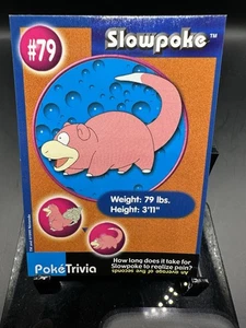 Pokemon The First Movie PokeTrivia 1999 Tarjeta Pokémon Slowpoke #79 DE COLECCIÓN MP - Imagen 1 de 4