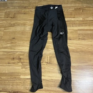 Pearl Izumi Men's L Black Padded Cycling Pants Ankle Zip Therma Fleece USA - Picture 1 of 3