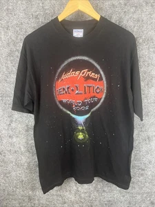 Vintage Judas Priest Demolition Tour Band Black T Shirt Size Large - Picture 1 of 6