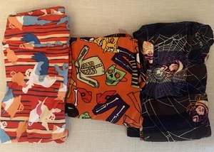 Lularoe Kids- Halloween Leggings L/XL Set Of 3 - Spiderwebs, Ghost - Picture 1 of 1