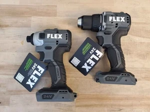 New Flex 2 Pack Tools Drill and Impact Driver Cordless - Picture 1 of 1