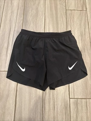 Pantalones Cortos para Correr Nike AeroSwift Dri-FIT ADV 4” Forrados Negros FN3352-010 Para Hombre Pequeños Foto 1 de 4