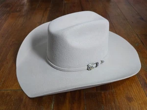 Sombrero de Vaquero Bullhide 8X Colección Montecarlo Gris/Blanco Talla 7/56 Usado - Imagen 1 de 13