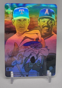 1991 Upper Deck Comic Ball 2 Reggie Jackson Nolan Ryan Holograms 2 Card LOT - Picture 1 of 4