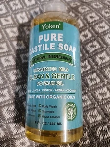 Pure Castile Liquid Soap Organic EWG Verified 8 Fl Oz SEALED - Picture 1 of 3