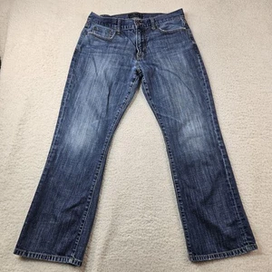 Lucky Brand Jeans Uomo 34x30 221 Stivaletto Originale Blu Denim Eclettico Americano - Foto 1 di 16