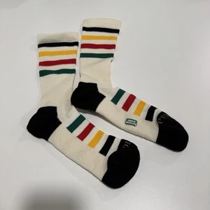 Pendleton- charlie mcculloch socks Red Yellow Black Striped - Picture 1 of 3