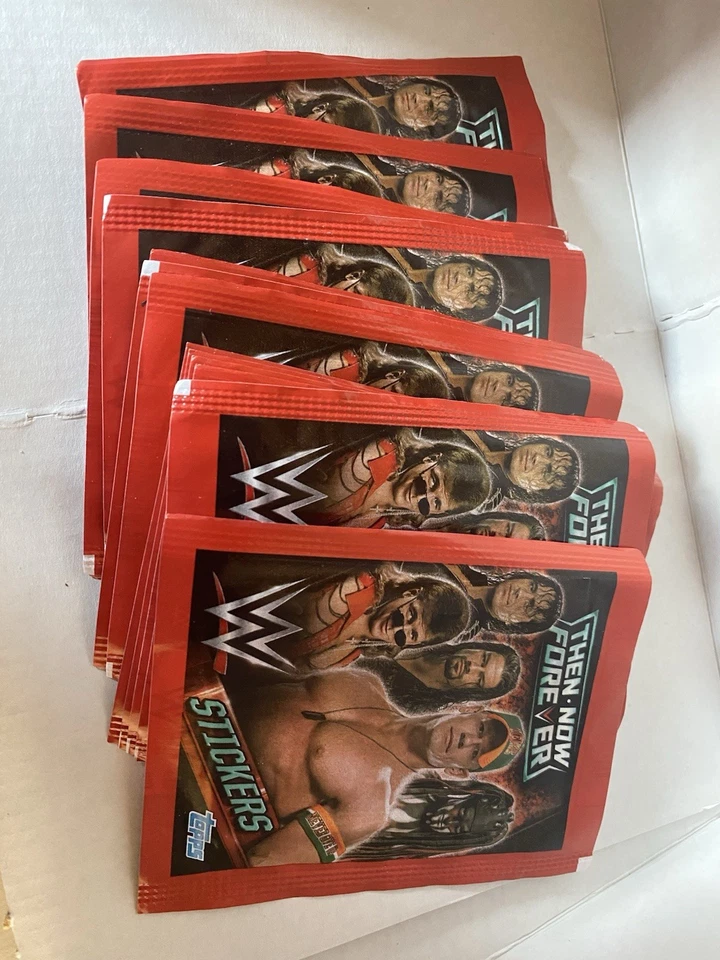 22 Packets Unopened WWF Then, Now, Forever 2016 Stickers - Image 1 of 1