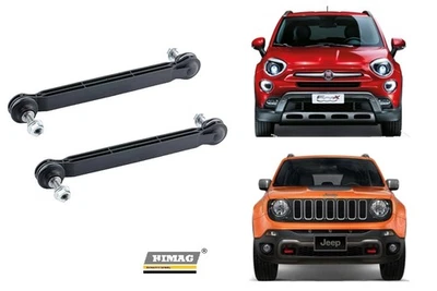 2 BIELLETTE BARRA STABILIZZATRICE ANTERIORI PER FIAT 500X TIPO JEEP RENEGADE - Immagine 1 di 4