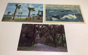 South Carolina Postkarten Ocean Drive Strand Myrtle Beach Summerville Vintage 3er Set - Bild 1 von 19