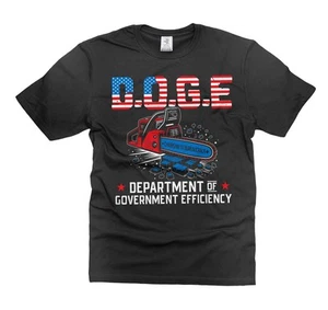Men's DOGE Shirt Deparment Of Government Efficiency Shirt USA Political Tee - Picture 1 of 8