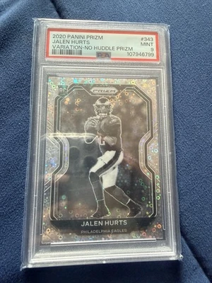 Panini Prizm Rookie Variation Jalen Hurts #343 2020 negativo (RC) PSA 9 Foto 1 de 2