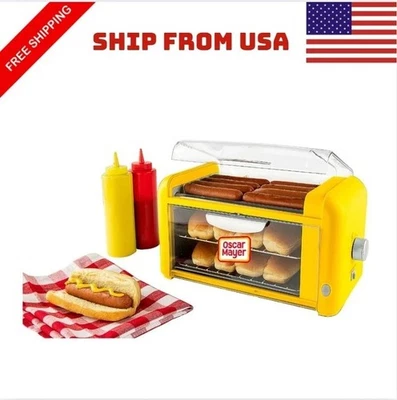 Nostalgia Oscar Mayer Hot Dog Roller & Bun Warmer - YELLOW