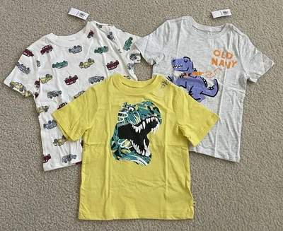全新带标签 幼儿 男孩 T 恤 短袖 BabyGap Old Navy 5T — 第 1/4 张图片