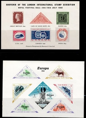 2 English Cinderella sheetlets, mainly Mint No Gum (C) - Image 1 of 3