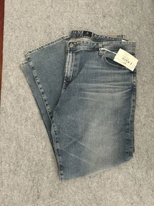 Jeans Adriano Goldschmied Para Hombres 44x32 Azul The Everett Slim Denim Recto NUEVO - Imagen 1 de 7