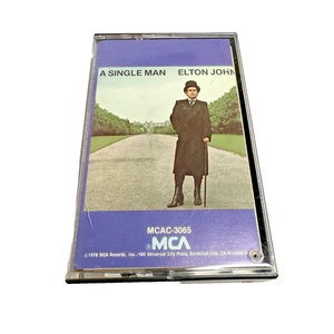 Elton John A Single Man 1978 Vintage Cassette Tape sehr guter Zustand mit Hülle & Hülle - Bild 1 von 12