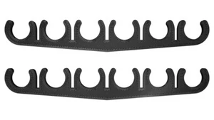 6 Wire Black Nylon 6mm Spark Plug Wire Separators - Set of 2 - Foto 1 di 3