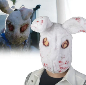Cosplay The Forever Purge Evil Bunny Face Mask Bloody Rabbit Halloween Mask Prop - Picture 1 of 11
