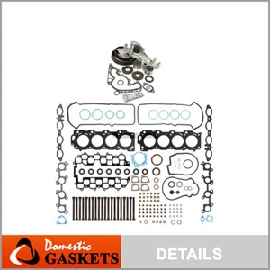 Head Gasket Set Timing Belt Kit Water Pump Fit 98-00 Lexus 4.0 32V 1UZFE - Picture 1 of 12