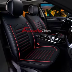 Leather Universal Full Set 5-Sits Car Seat Covers for SUV Truck Sedan Waterproof - Picture 1 of 10