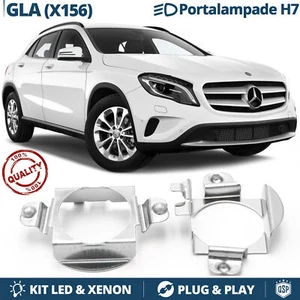 Coppia ADATTATORI montaggio KIT LED xenon H7 per MERCEDES GLA X156 Portalampada - Foto 1 di 8