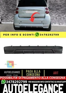 💎Spoiler paraurti posteriore per SMART Fortwo 451 07-12 Coupé / Cabrio in plast - Imagen 1 de 4