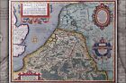 Poster, Many Sizes; Map Of Belgium In Ancient Times By Ortelius C1594