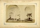 Algérie, Intérieur de la Mosquée Djama el Kebir  Vintage albumen print.  Tirag