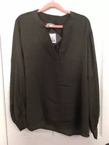 AVA VIV Plus Size Pullover Long Sleeve Blouse Size X 14W - Picture 1 of 6