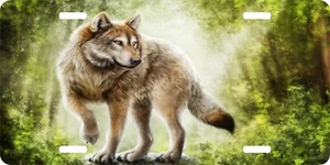Wolf Forrest Pet Pack Hunting Beast Dog Hunter Car Truck Tag License Plate - Bild 1 von 1