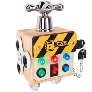 Zeoddler Toddler Toys for 1 2 3 Year Old LED Busy Cube for Kids Sensory Toys ... - Picture 1 of 6