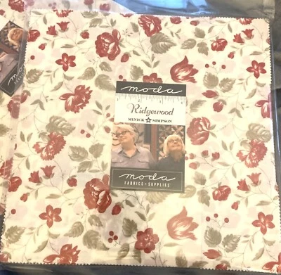 Moda Fabric RIDGEWOOD Layer Cake 42 100% Cotton 10" Precut Quilt Squares - Image 1 of 2