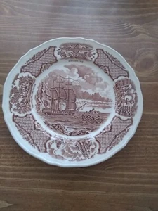 Alfred Meakin FAIR WINDS Brown Dinner Plate(s) - Picture 1 of 2