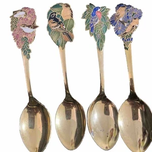 Juego de 4 cucharas Hallmark Songbirds 1979 - Imagen 1 de 9