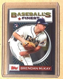 2020 Topps Baseball’s Finest Flashbacks #180 BRENDAN MCKAY RC Rookie Rays - Picture 1 of 2